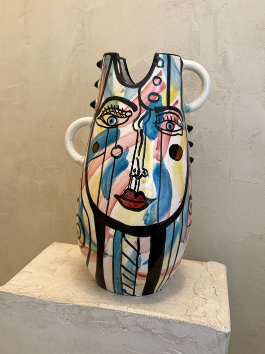 Vase Berbère Pop Art « Dualité »